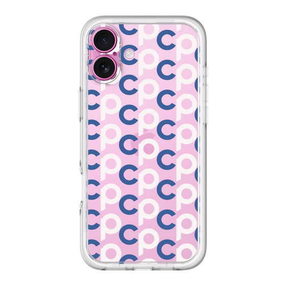 Slim Protection Premium Case［ Original - CASEPLAY Initial All-over Pattern - Navy ］