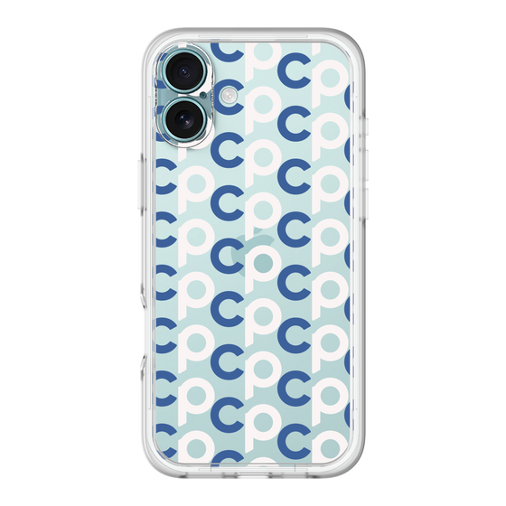 Slim Protection Premium Case［ Original - CASEPLAY Initial All-over Pattern - Navy ］
