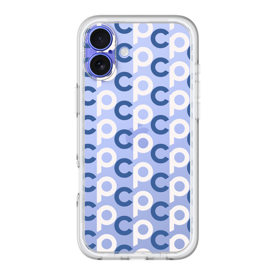 Slim Protection Premium Case［ Original - CASEPLAY Initial All-over Pattern - Navy ］