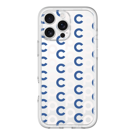 Slim Protection Premium Case［ Original - CASEPLAY Initial All-over Pattern - Navy ］