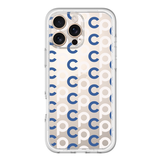 Slim Protection Premium Case［ Original - CASEPLAY Initial All-over Pattern - Navy ］