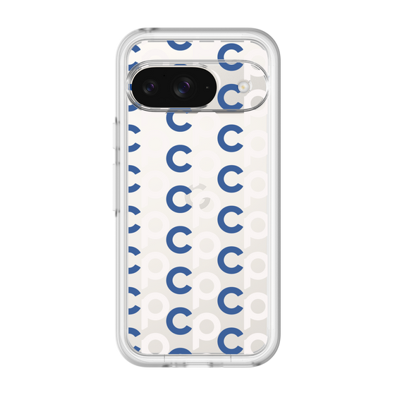 Slim Protection Premium Case［ オリジナル - CASEPLAYイニシャル総柄 - ネイビー ］