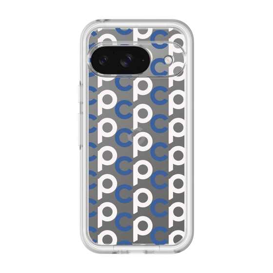 Slim Protection Premium Case［ オリジナル - CASEPLAYイニシャル総柄 - ネイビー ］