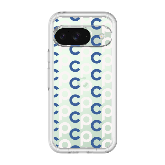 Slim Protection Premium Case［ オリジナル - CASEPLAYイニシャル総柄 - ネイビー ］
