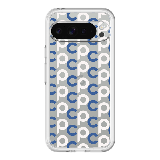 Slim Protection Premium Case［ オリジナル - CASEPLAYイニシャル総柄 - ネイビー ］