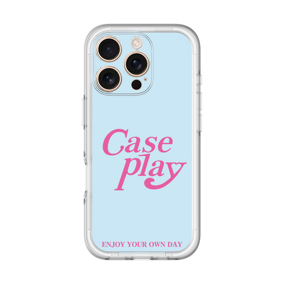 Slim Protection Premium Case［ Original - ENJOY YOUR OWN DAY - Light Blue ］