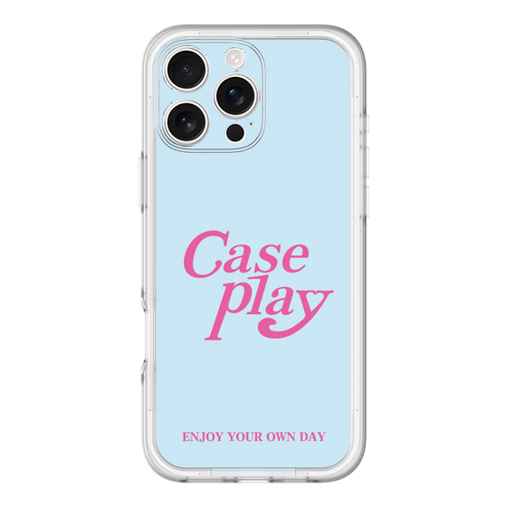 Slim Protection Premium Case［ Original - ENJOY YOUR OWN DAY - Light Blue ］