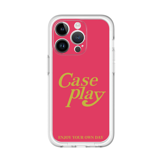 Slim Protection Premium Case［ Original - ENJOY YOUR OWN DAY - Red ］