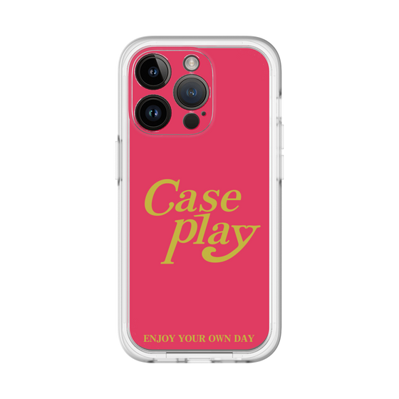 Slim Protection Premium Case［ Original - ENJOY YOUR OWN DAY - Red ］