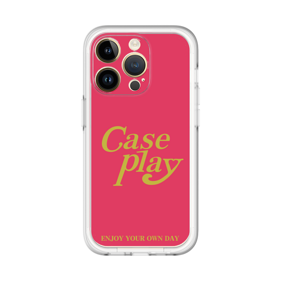 Slim Protection Premium Case［ Original - ENJOY YOUR OWN DAY - Red ］