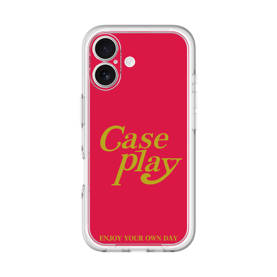 Slim Protection Premium Case［ Original - ENJOY YOUR OWN DAY - Red ］