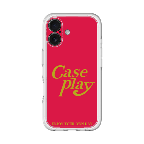 Slim Protection Premium Case［ Original - ENJOY YOUR OWN DAY - Red ］