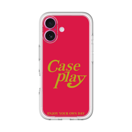 Slim Protection Premium Case［ Original - ENJOY YOUR OWN DAY - Red ］