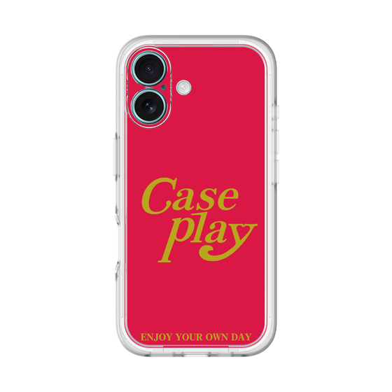 Slim Protection Premium Case［ Original - ENJOY YOUR OWN DAY - Red ］