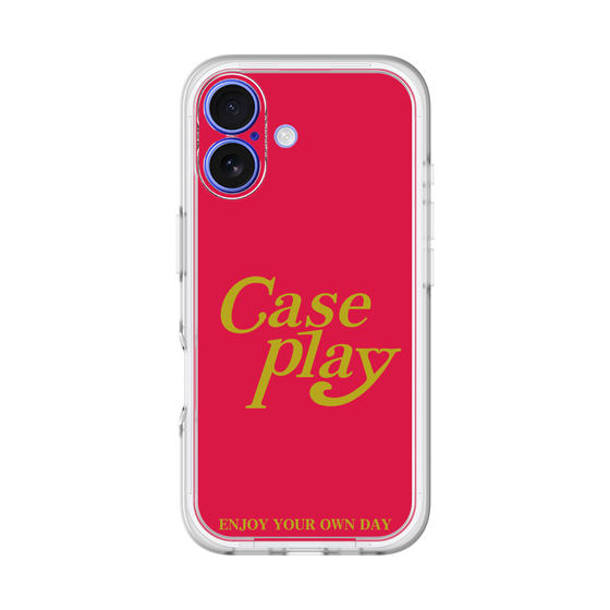 Slim Protection Premium Case［ Original - ENJOY YOUR OWN DAY - Red ］