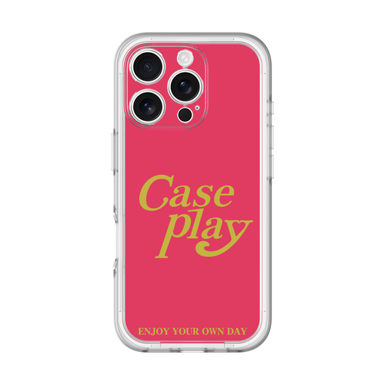 Slim Protection Premium Case［ Original - ENJOY YOUR OWN DAY - Red ］