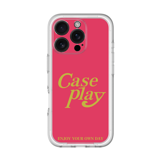 Slim Protection Premium Case［ Original - ENJOY YOUR OWN DAY - Red ］