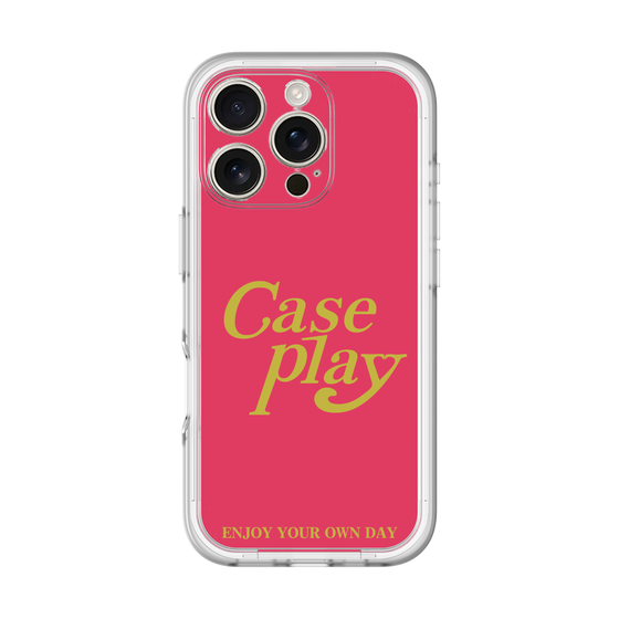 Slim Protection Premium Case［ Original - ENJOY YOUR OWN DAY - Red ］