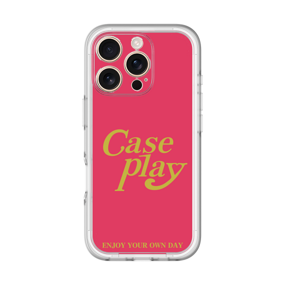 Slim Protection Premium Case［ Original - ENJOY YOUR OWN DAY - Red ］