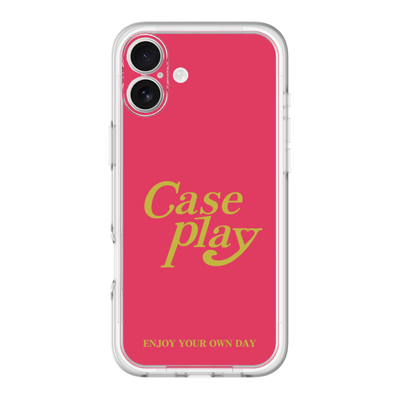 Slim Protection Premium Case［ Original - ENJOY YOUR OWN DAY - Red ］