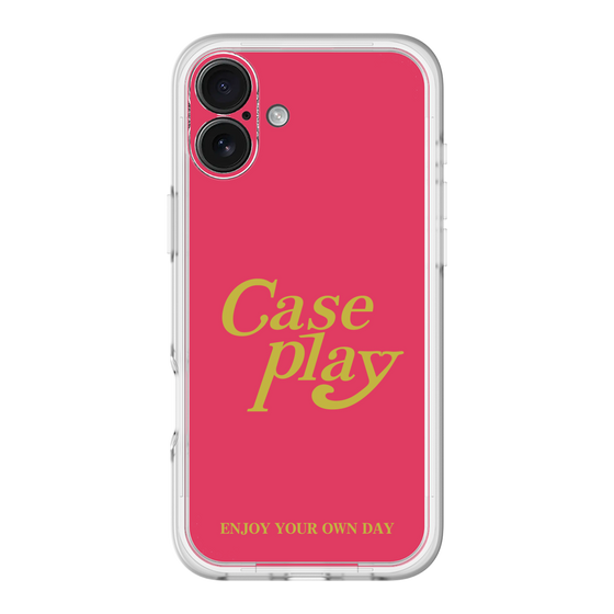 Slim Protection Premium Case［ Original - ENJOY YOUR OWN DAY - Red ］