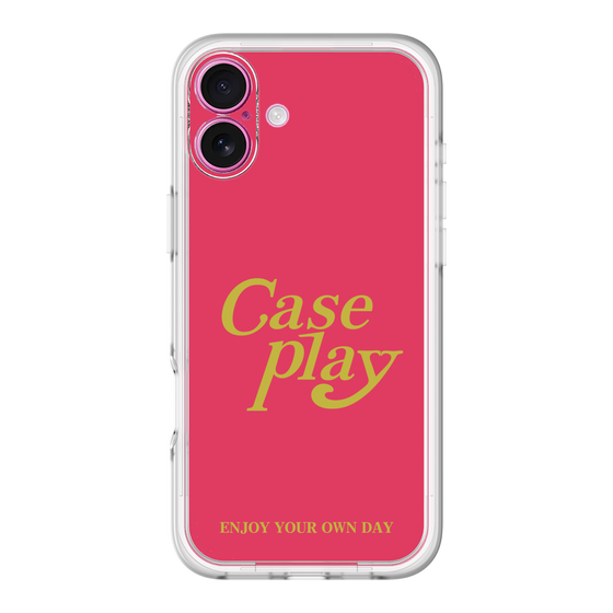 Slim Protection Premium Case［ Original - ENJOY YOUR OWN DAY - Red ］