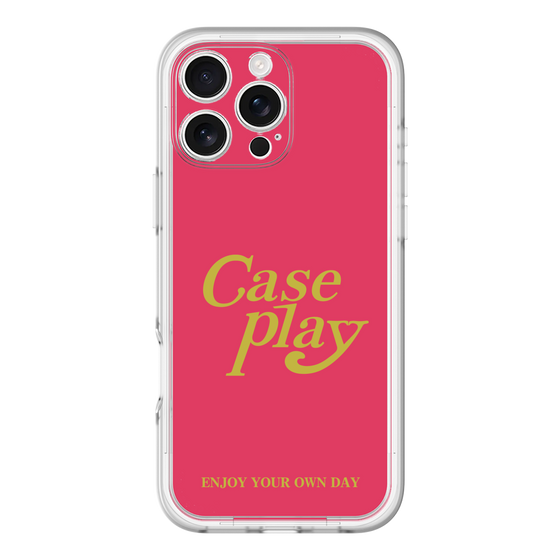 Slim Protection Premium Case［ Original - ENJOY YOUR OWN DAY - Red ］