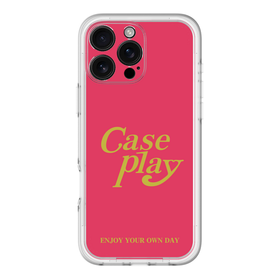 Slim Protection Premium Case［ Original - ENJOY YOUR OWN DAY - Red ］