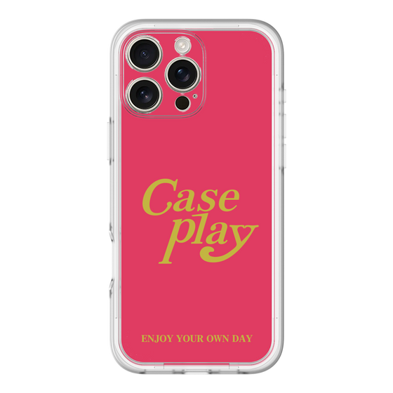 Slim Protection Premium Case［ Original - ENJOY YOUR OWN DAY - Red ］