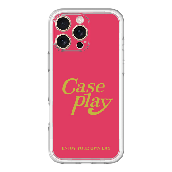 Slim Protection Premium Case［ Original - ENJOY YOUR OWN DAY - Red ］