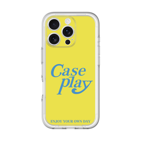 Slim Protection Premium Case［ Original - ENJOY YOUR OWN DAY - Yellow ］
