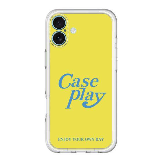 Slim Protection Premium Case［ Original - ENJOY YOUR OWN DAY - Yellow ］