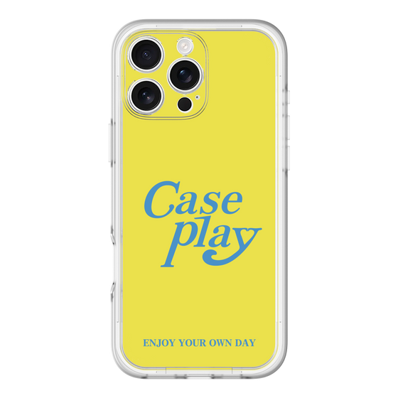 Slim Protection Premium Case［ Original - ENJOY YOUR OWN DAY - Yellow ］