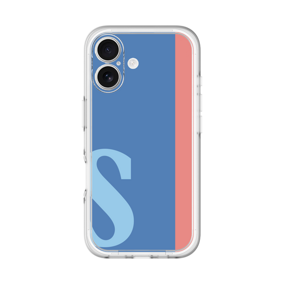 Slim Protection Premium Case［ オリジナル - initial color line - S blue ］