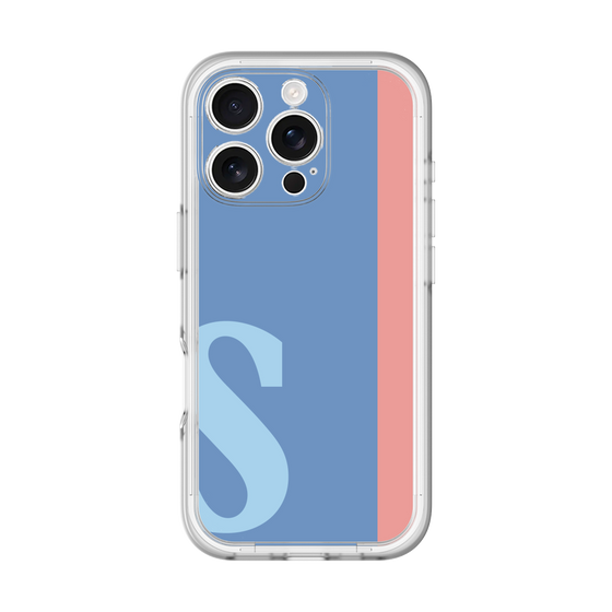 Slim Protection Premium Case［ オリジナル - initial color line - S blue ］
