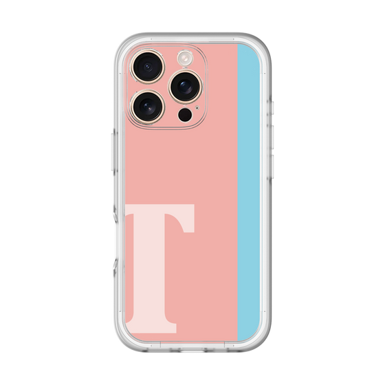 Slim Protection Premium Case［ オリジナル - initial color line - T pink ］