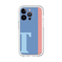 Slim Protection Premium Case［ オリジナル - initial color line - T blue ］