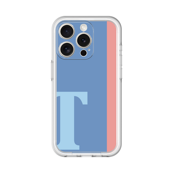 Slim Protection Premium Case［ オリジナル - initial color line - T blue ］