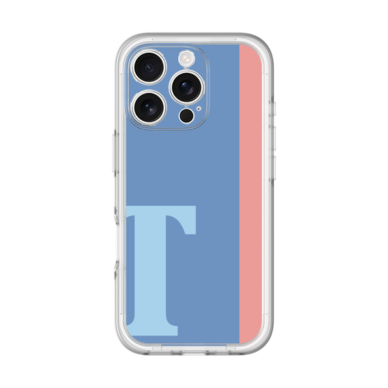Slim Protection Premium Case［ オリジナル - initial color line - T blue ］
