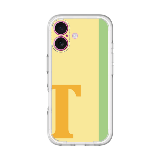 Slim Protection Premium Case［ オリジナル - initial color line - T yellow ］