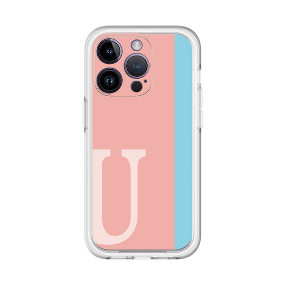 Slim Protection Premium Case［ オリジナル - initial color line - U pink ］