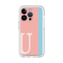 Slim Protection Premium Case［ オリジナル - initial color line - U pink ］