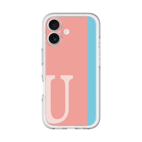 Slim Protection Premium Case［ オリジナル - initial color line - U pink ］