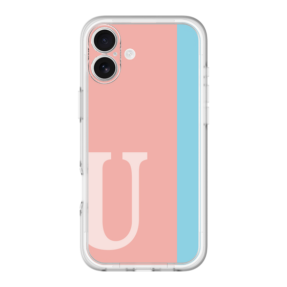 Slim Protection Premium Case［ オリジナル - initial color line - U pink ］
