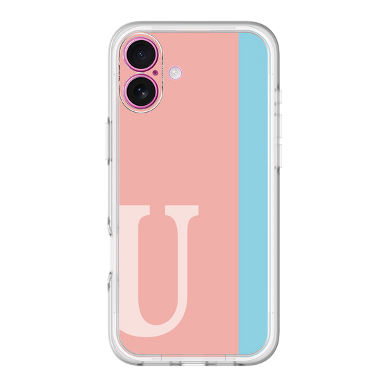 Slim Protection Premium Case［ オリジナル - initial color line - U pink ］