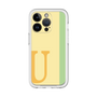 Slim Protection Premium Case［ オリジナル - initial color line - U yellow ］
