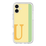 Slim Protection Premium Case［ オリジナル - initial color line - U yellow ］