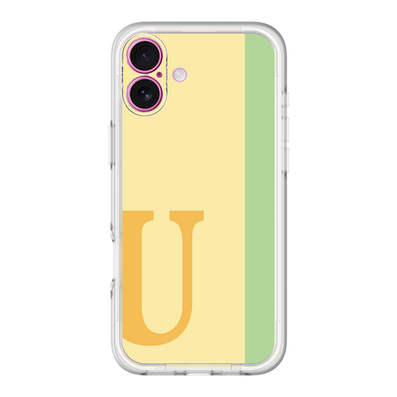 Slim Protection Premium Case［ オリジナル - initial color line - U yellow ］