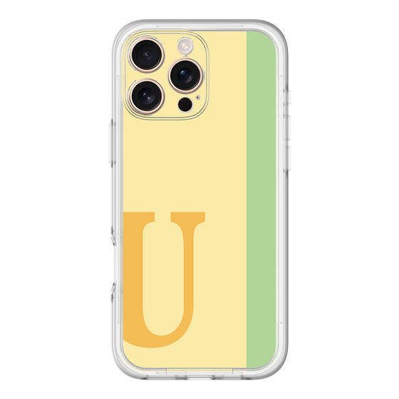 Slim Protection Premium Case［ オリジナル - initial color line - U yellow ］