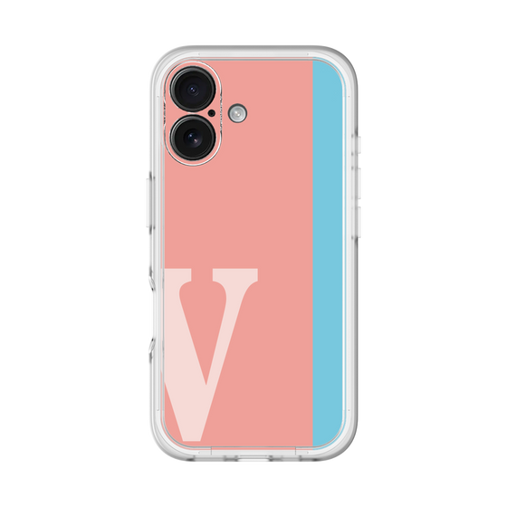 Slim Protection Premium Case［ オリジナル - initial color line - V pink ］